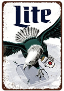 Miller Lite Philadelphia Eagles Sign